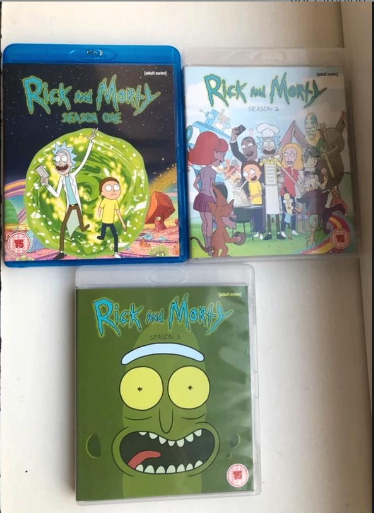 Rick and Morty (Season 1-3) (Blu-ray), Cd's en Dvd's, Blu-ray, Ophalen of Verzenden, Zo goed als nieuw, Tv en Series