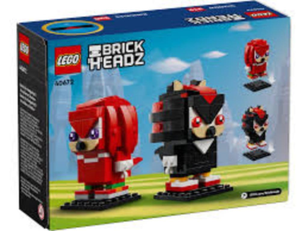 Lego 40672 BrickHeadz Sonic Knuckles en Shadow, Ophalen of Verzenden, Nieuw, Complete set, Lego