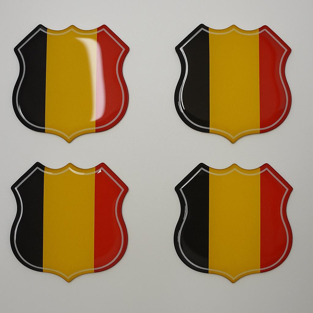 3D Belgie gel vlag stickers UV-bestendig, Verzamelen, Verzenden, Nieuw, Overige typen