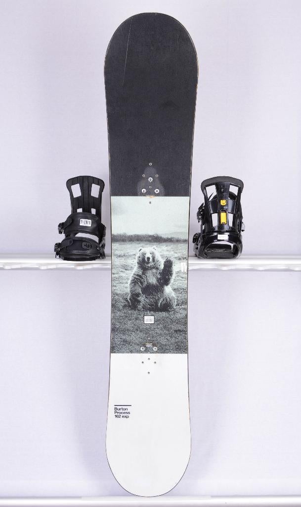 Snowboard 144 BURTON PROCESS EXP, noir/gris, Enlèvement ou Envoi, Utilisé, Planche