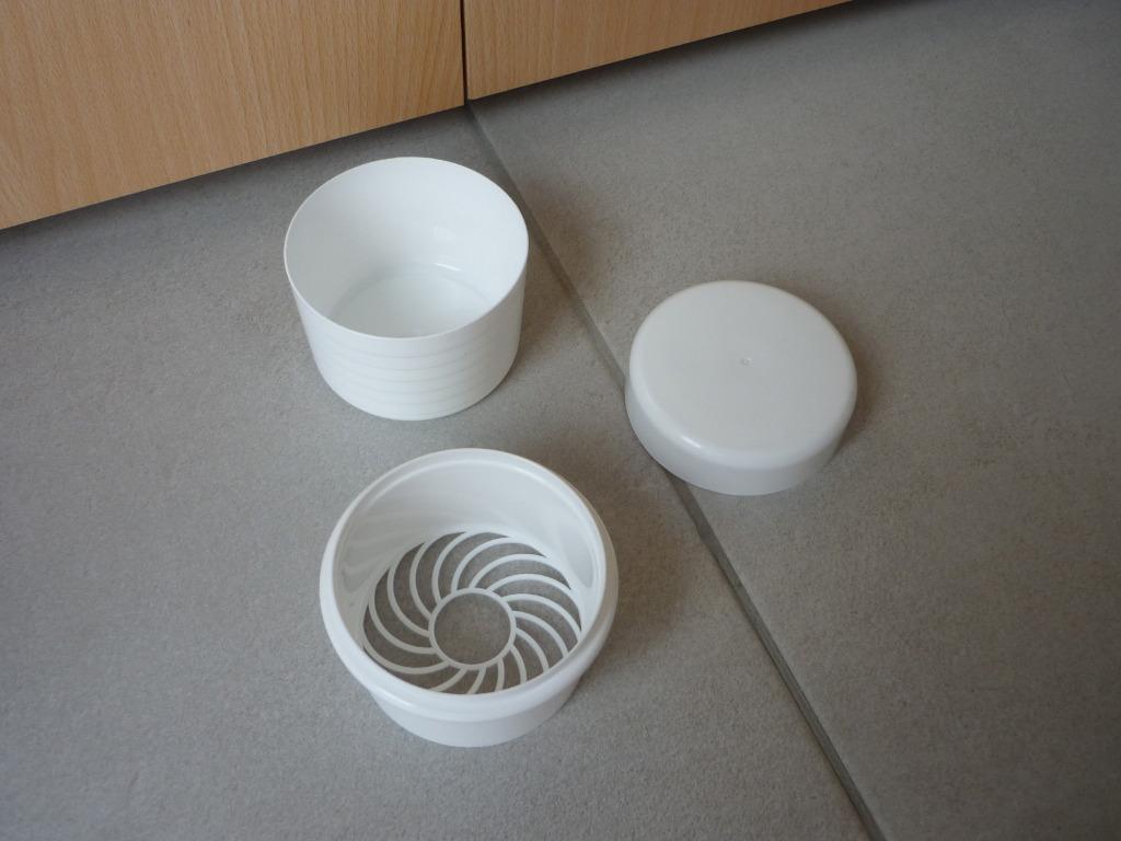 Witte beugelbakje gebitsbakje opbergdoos pot voor kunstgebit, Ophalen of Verzenden