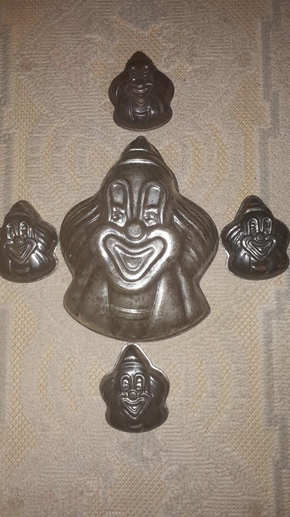 Moule à chocolat vintage, clown en conserve, moule à pâtisse, Enlèvement ou Envoi