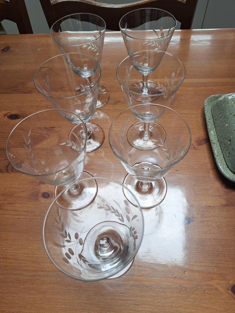 ENSEMBLE DE 7 VERRES, Enlèvement, Utilisé, Autres types