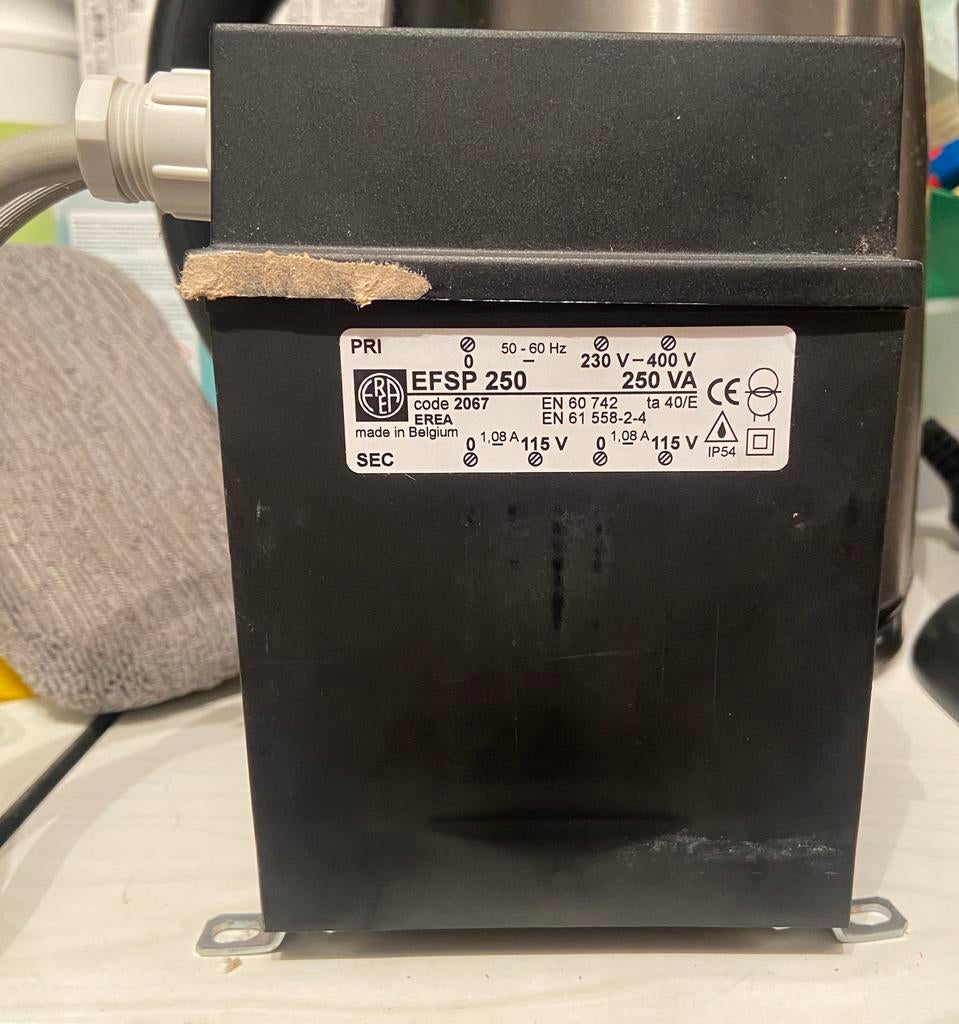 Transformator EFSP 250  230v-400v, Ophalen, Gebruikt