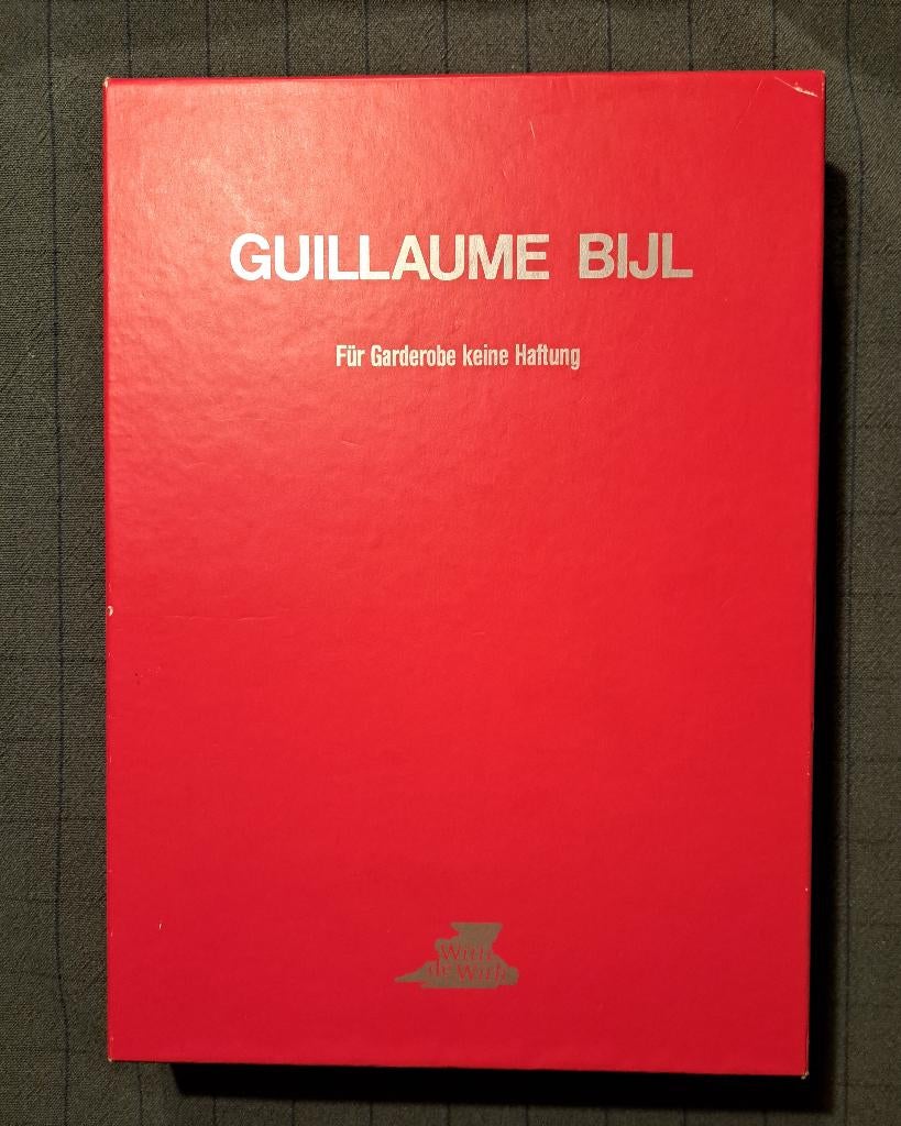 Guillaume Bijl "Für Garderobe keine Haftung"1990 gesigneerd!, Antiek en Kunst, Ophalen of Verzenden