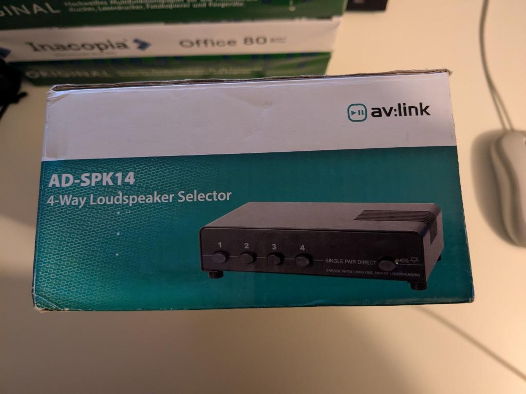 Luidspreker Switch - av :link AD-SPK14, Audio, Tv en Foto, Ophalen of Verzenden, Zo goed als nieuw, Overige typen, Overige merken