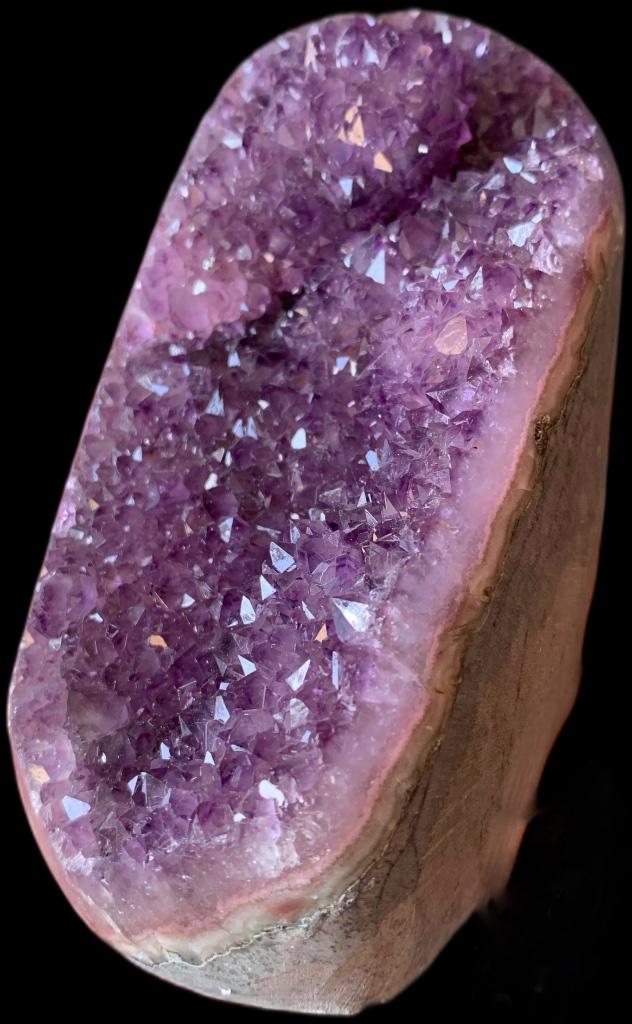 Amethyst Brok Geode Edelsteen, Verzenden