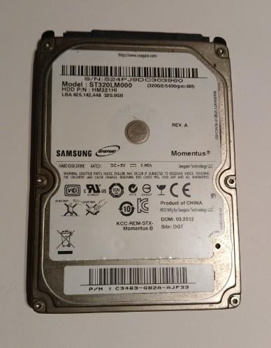 2.5 HDD...samsung...320GB, Ophalen, Intern, Zo goed als nieuw, Samsung