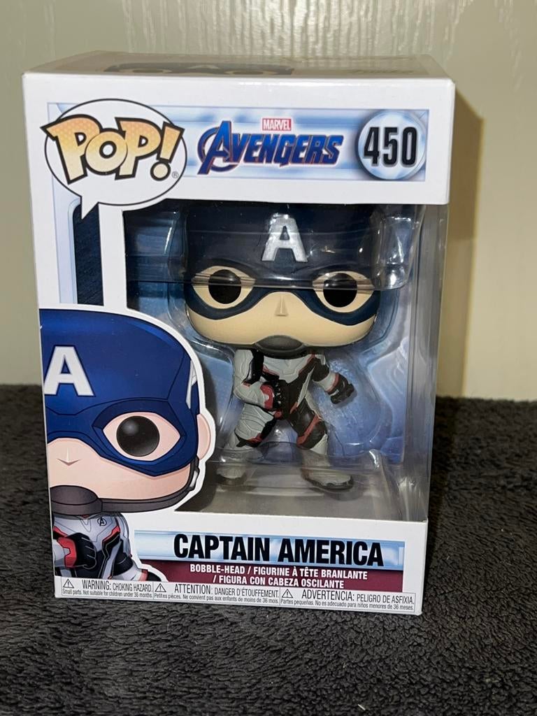 Funko pop Captain America (450), Ophalen of Verzenden, Zo goed als nieuw