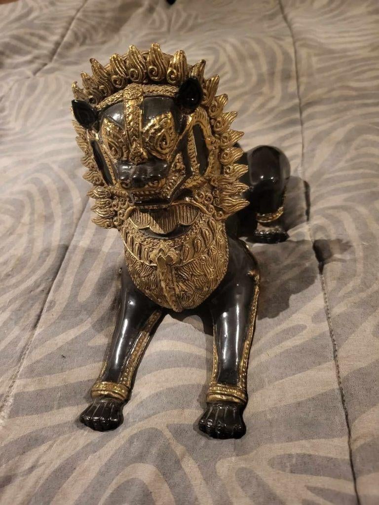 Statue lion, Antiek en Kunst, Antiek | Brons en Koper, Ophalen of Verzenden, Brons