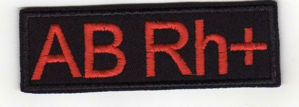 Patch bloedgroep AB Rh  - 90 x 30 mm, Enlèvement ou Envoi, Neuf, sans ticket, Autres types
