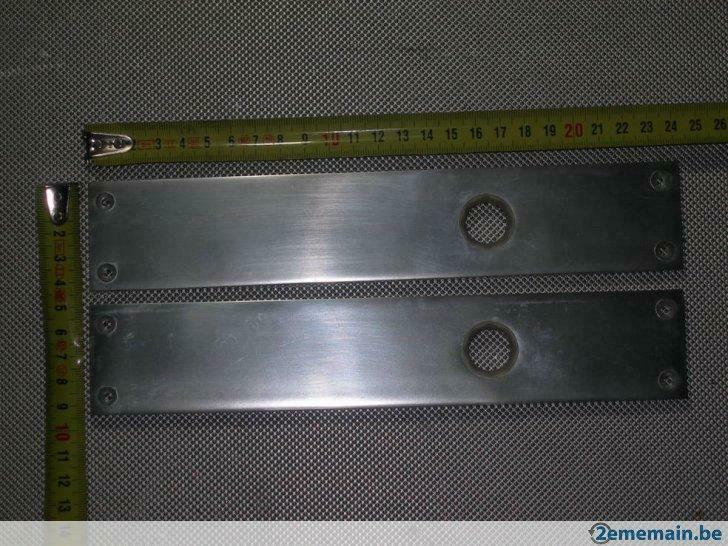 Décor porte 1 paire de plaque en inox (lot9), Enlèvement ou Envoi, Neuf