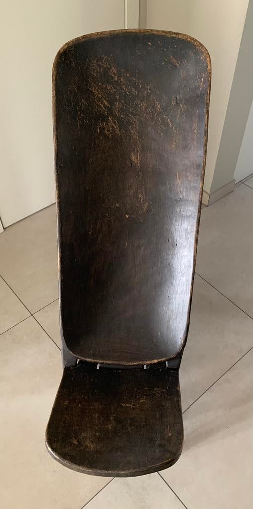 Afrikaanse stoel, Ophalen, Gebruikt, Bruin, Eén