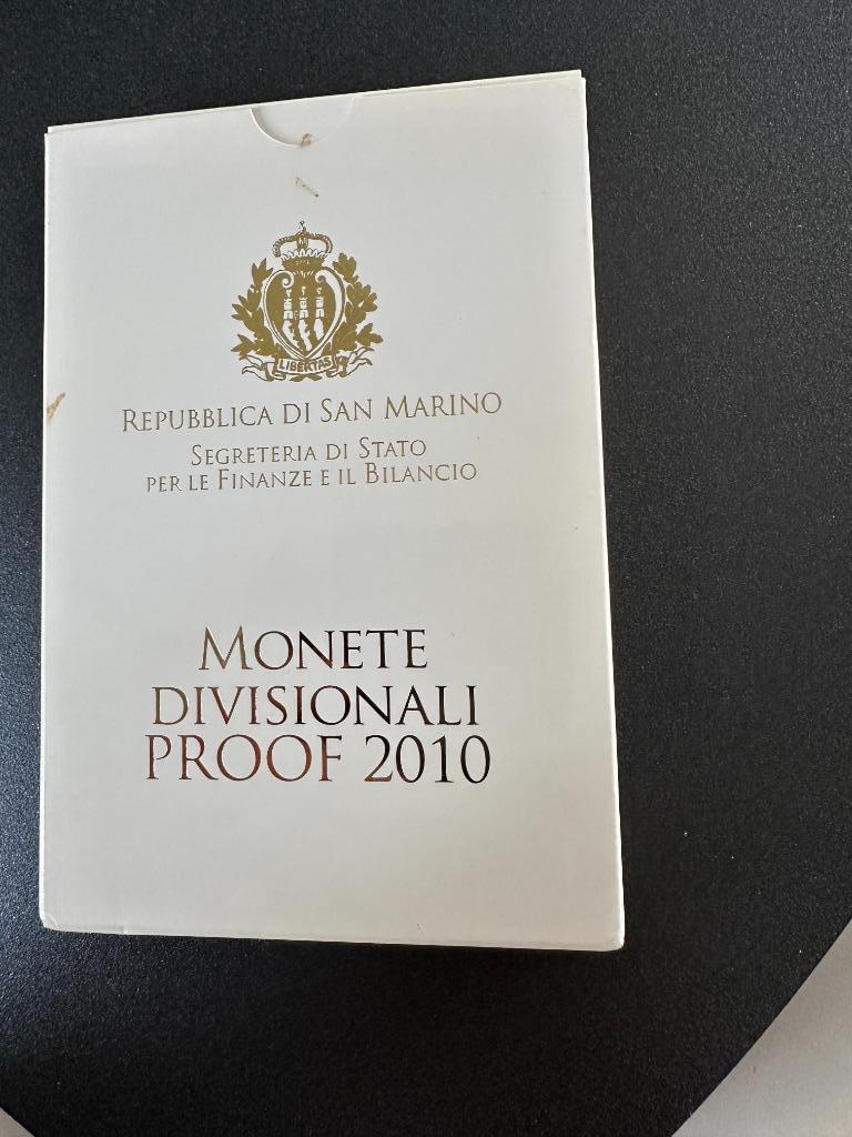 euromunten san marino 2010 proof, Ophalen of Verzenden, San Marino, Overige waardes, Setje