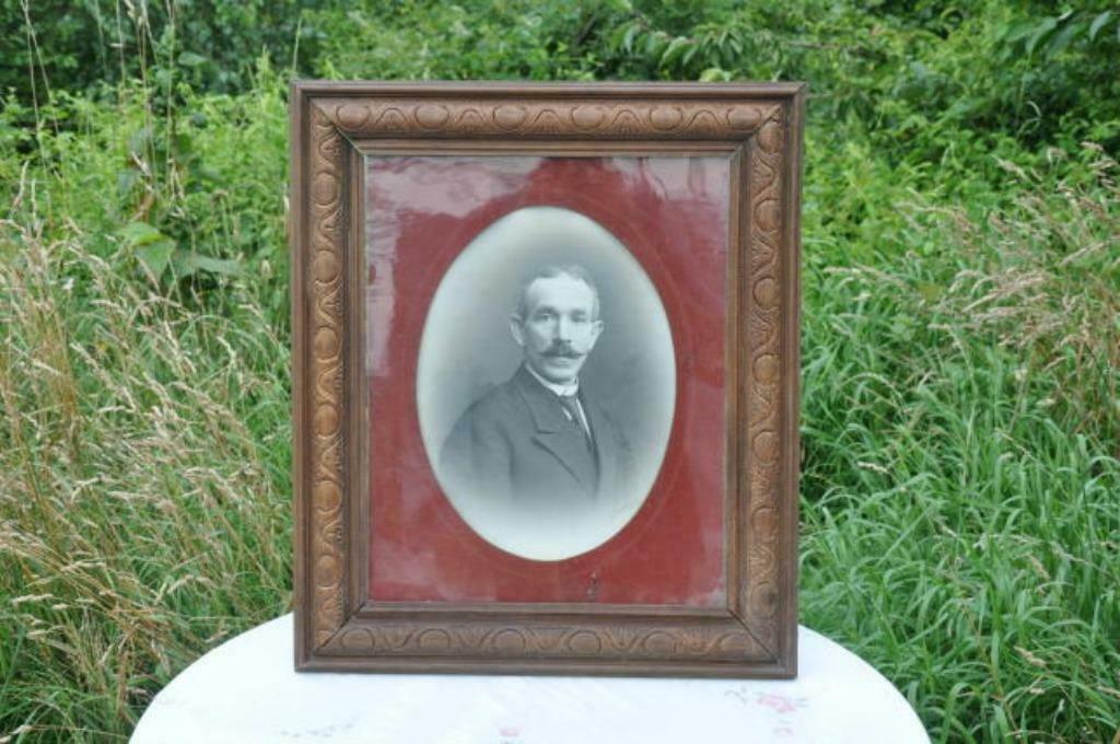 §  cadre bois avec ancienne photo, Enlèvement ou Envoi