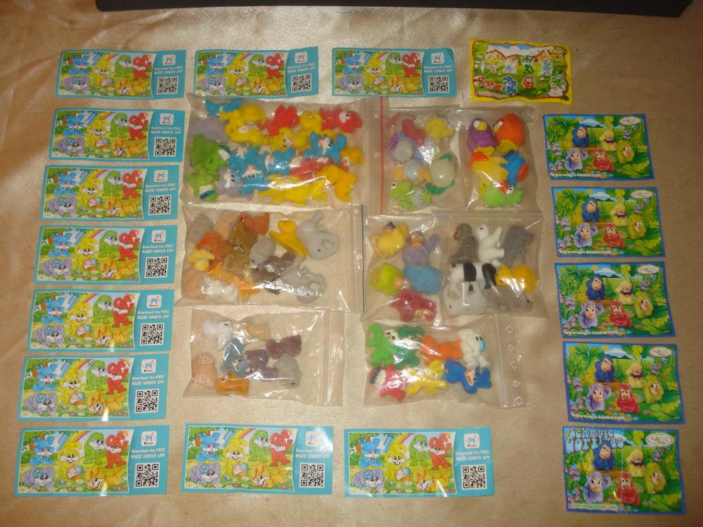 KINDER Lot de Figurines Animaux Divers Velours 2000's, Enlèvement ou Envoi, Comme neuf, Figurines