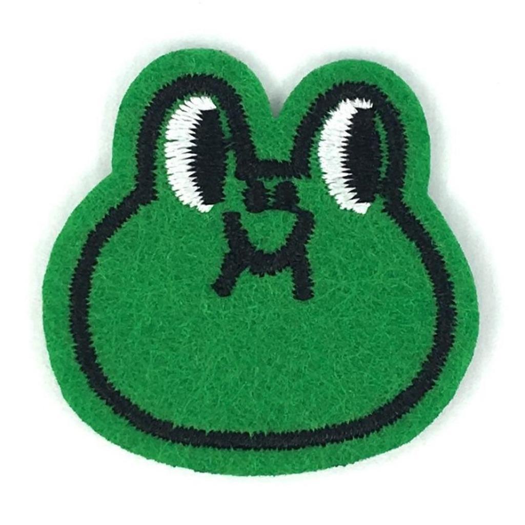 Kikker strijkplaatje patch kinderen - 38 x 38 mm, Ophalen of Verzenden, Nieuw