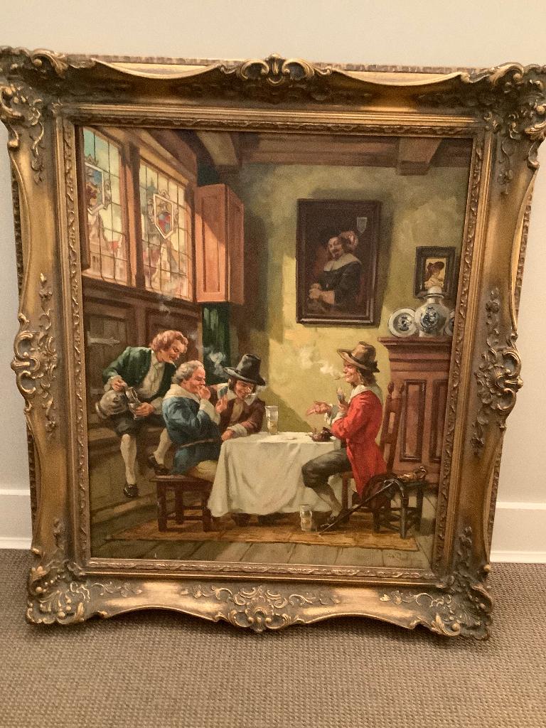 Zeer mooie Schilderij Hermann Prediger 1886-1970, Ophalen of Verzenden