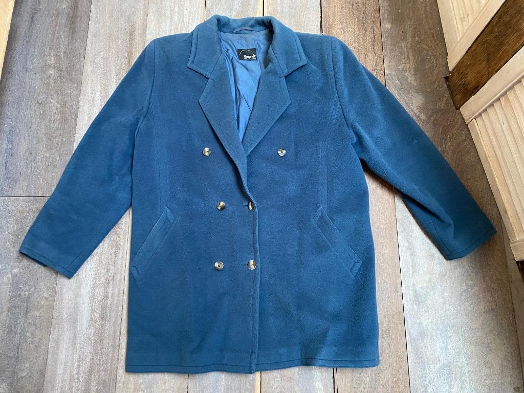 Bogner jas 42 wolblauw 3/4 volledig gevoerd Vintage, Kleding | Dames, Gedragen, Verzenden, Blauw, Maat 42/44 (L)