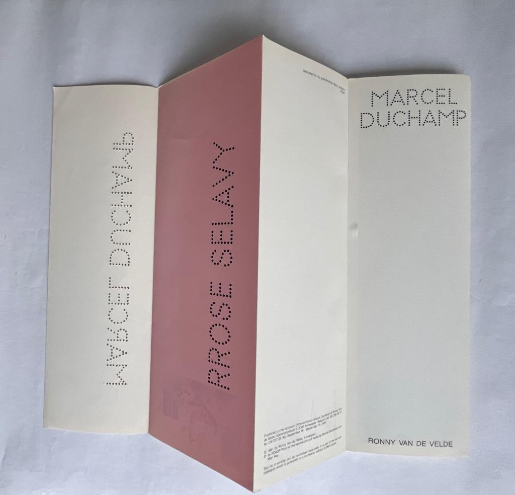 Marcel Duchamp Prose Selavy - Ronny Van de Velde 1991, Boeken, Ophalen of Verzenden, Zo goed als nieuw, Overige onderwerpen