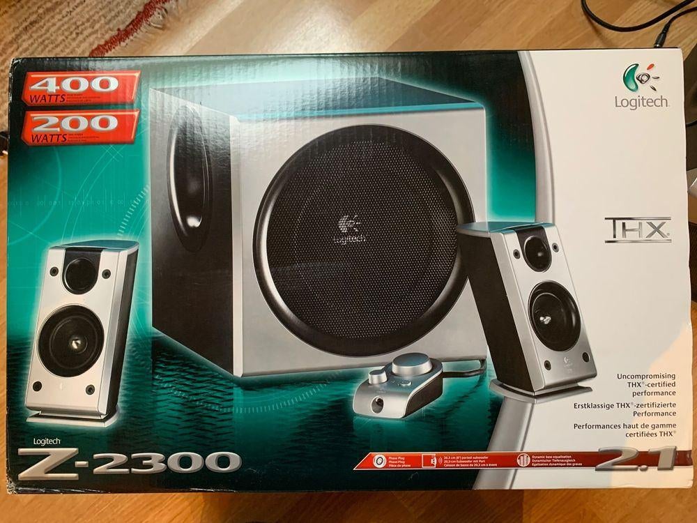 Logitech z-2300, Enlèvement, Utilisé, Canal audio 2.1, Logitech