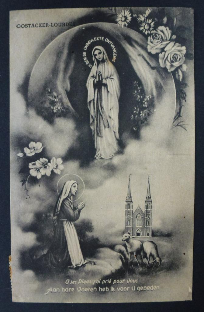 Oostacker Lourdes aan hare voeten heb ik, Enlèvement ou Envoi, Affranchie, Flandre Orientale