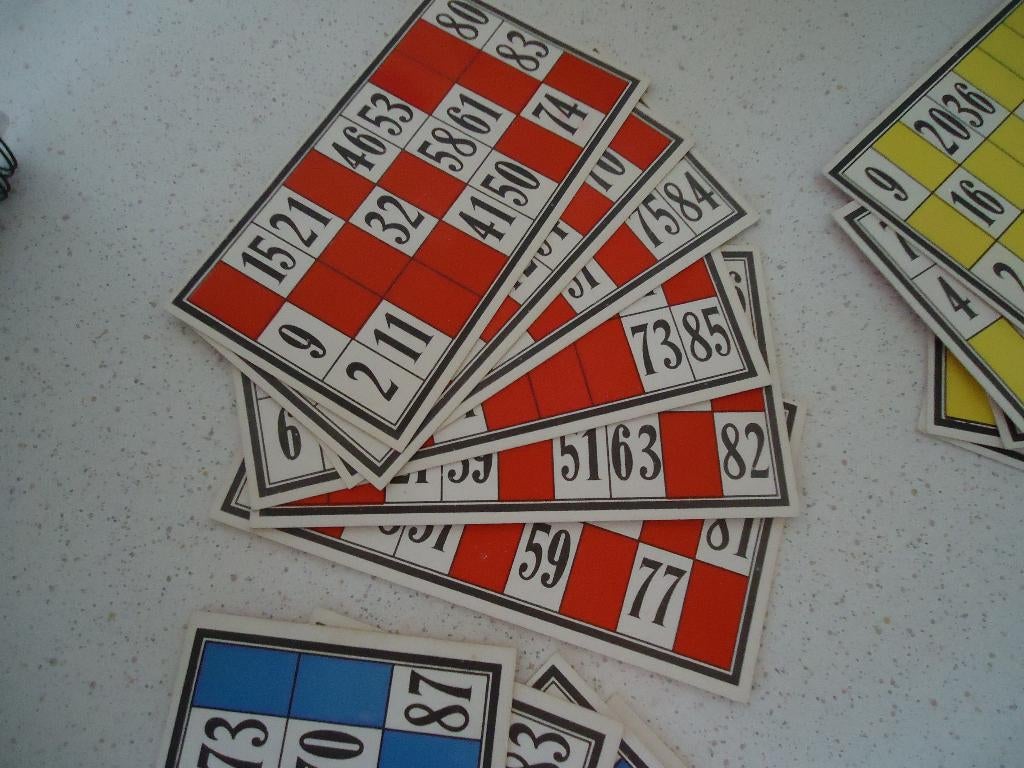 Vintage 24 "Lotto kaarten  in prima staat., Hobby en Vrije tijd, Ophalen of Verzenden, Zo goed als nieuw