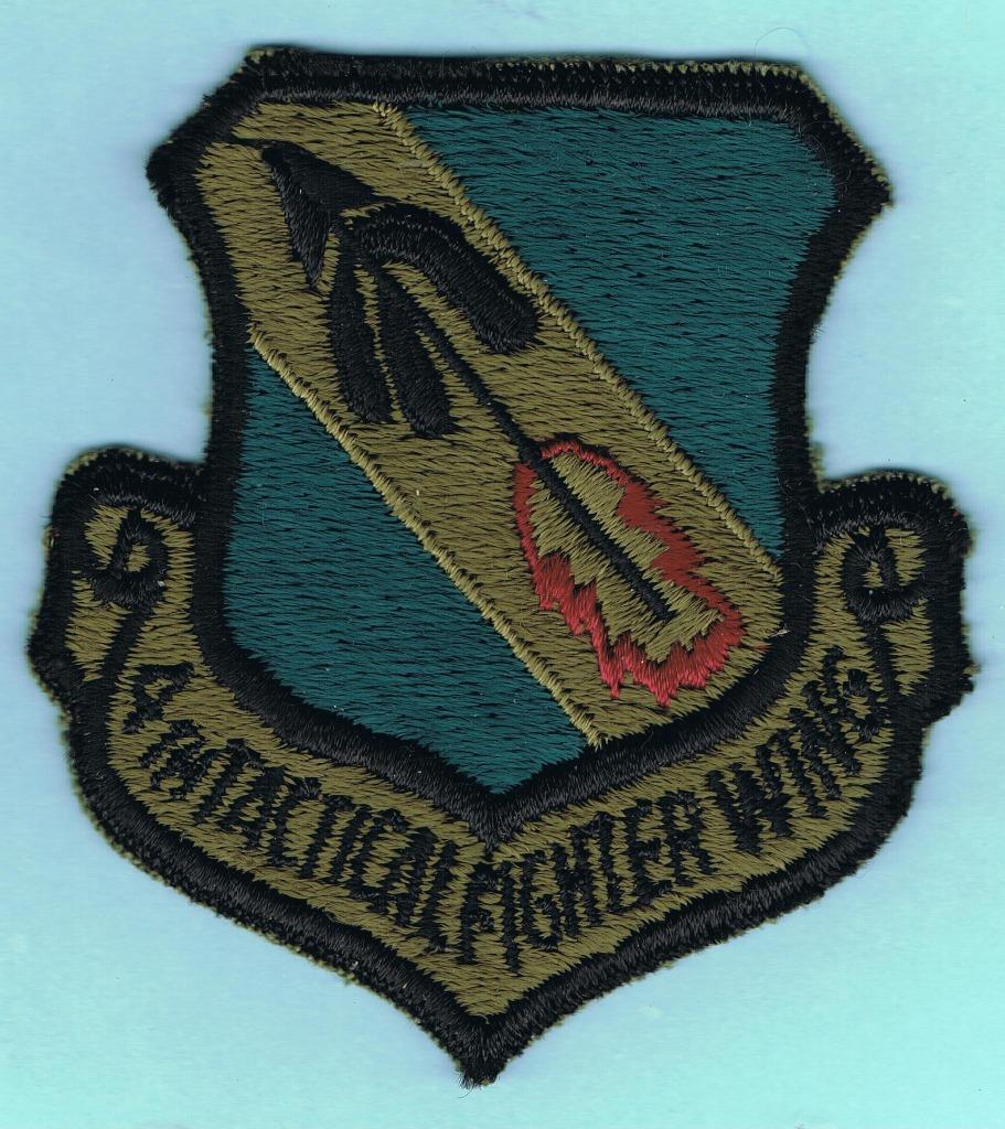 US Airforce 4th Tactical Fighter Wing ( A25 ), Verzamelen, Ophalen of Verzenden, Luchtmacht, Embleem of Badge