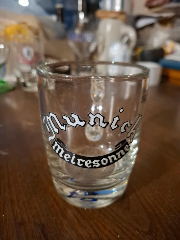 Beker Munich Meiresonne 25 ctl, Verzamelen, Biermerken, Verzenden, Gebruikt, Pul(len), Overige merken