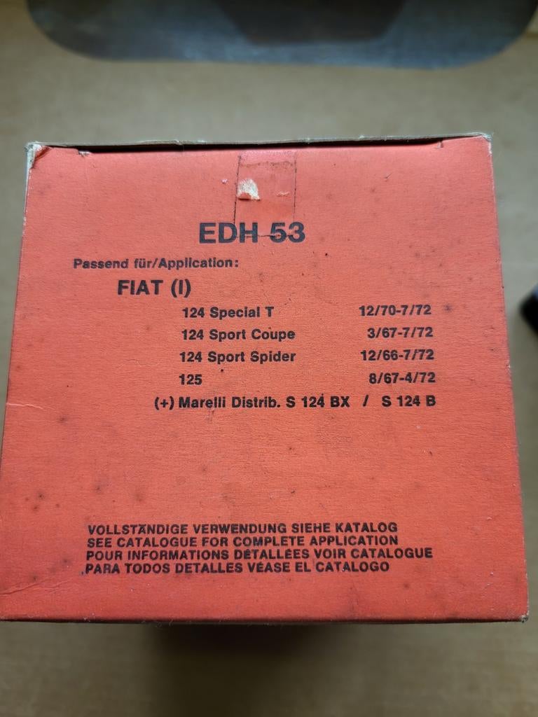 NOS verdeelkap Fiat 124 /125, Boeken, Ophalen of Verzenden
