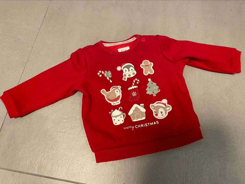 Kersttrui, Kinderen en Baby's, Ophalen, C&A, Zo goed als nieuw, Truitje of Vestje
