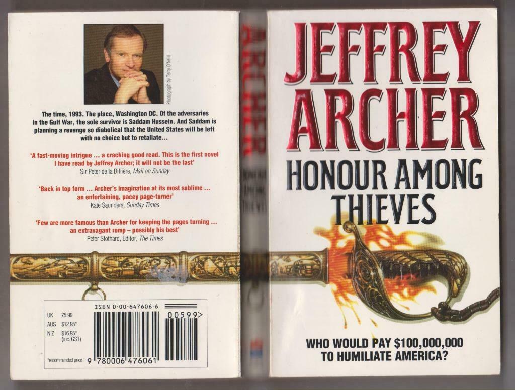 Honour among thieves by Jeffrey Archer, Enlèvement ou Envoi, Comme neuf, Fiction