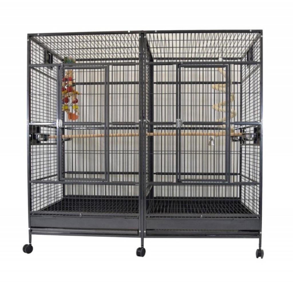 Cage perroquet DOUBLE CAGE ARA GRIS GABON CACATOES neuf, Animaux & Accessoires, Oiseaux | Cages & Volières, Envoi, Neuf, Métal