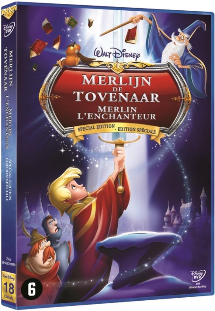 Dvd Merlijn de Tovenaar van Walt Disney (Animatiefilm), Vanaf 6 jaar, Ophalen of Verzenden, Zo goed als nieuw