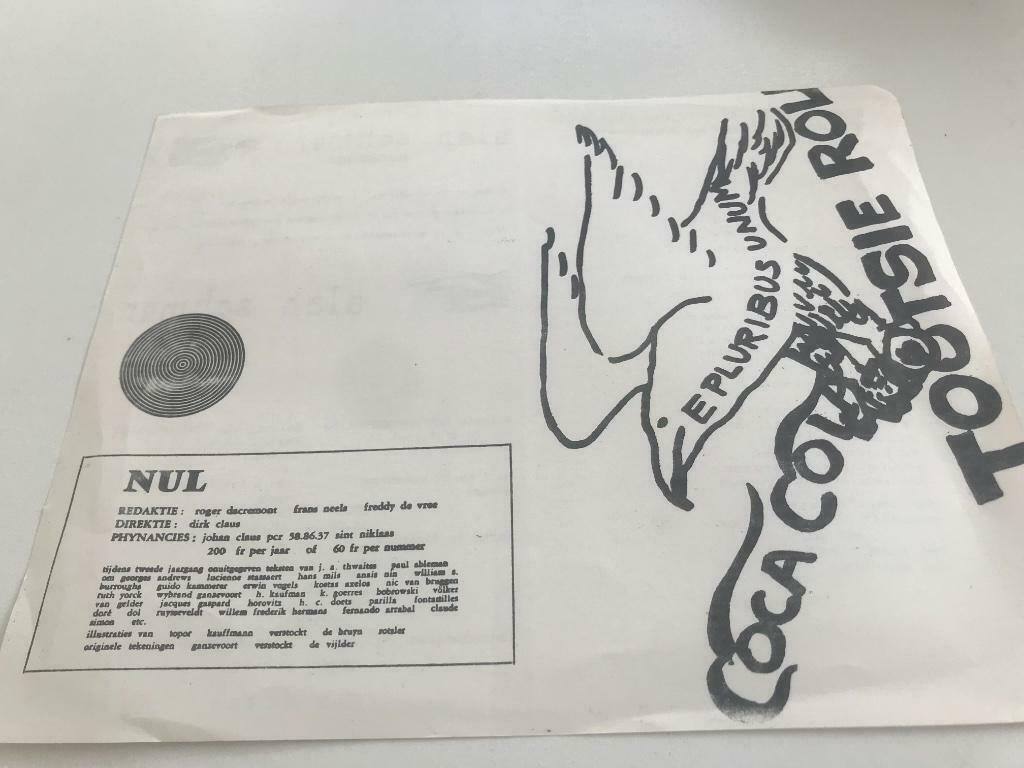 Nul pamflet Alan Schmer Jan Diels De Vree, Ophalen of Verzenden, Zo goed als nieuw, Grafische vormgeving