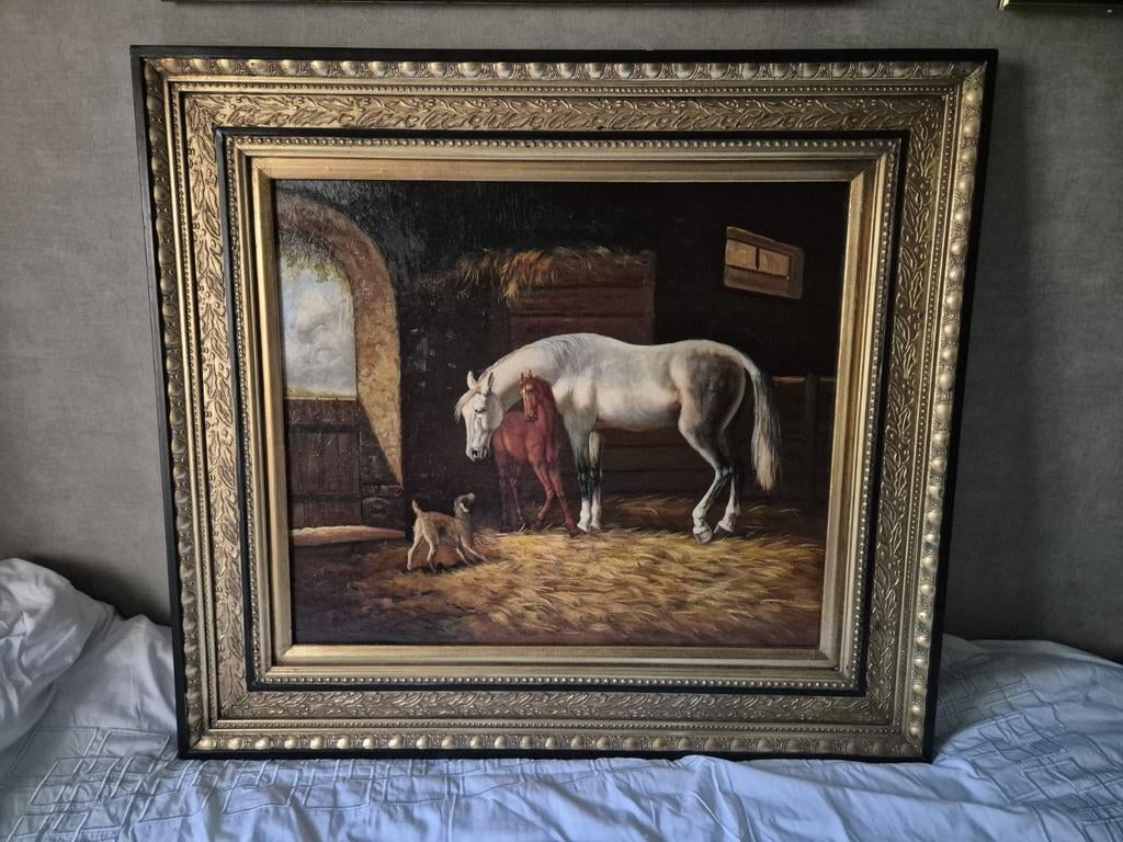 Paard met hondje, Ophalen of Verzenden