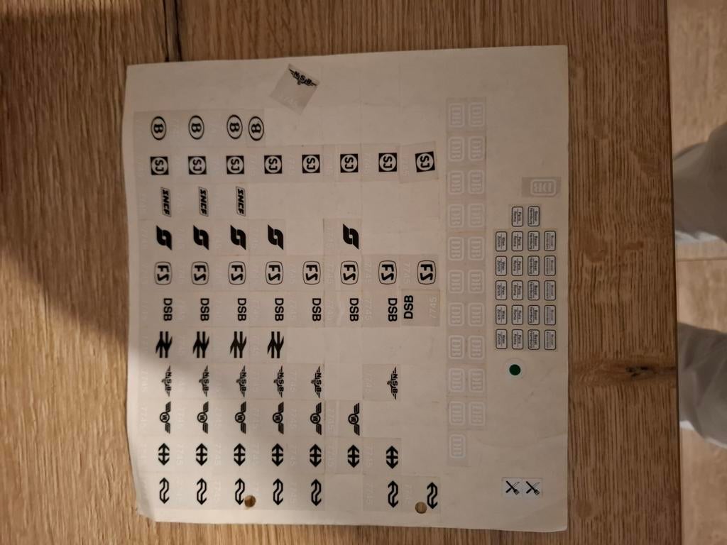 Lego : treinstickers uit 1984, Verzenden, Zo goed als nieuw, Lego