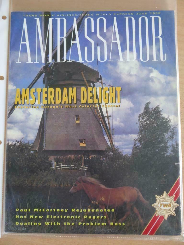 PAUL MCCARTNEY : AMBASSADOR(TWA FLIGHT BOOK), TWA, Ophalen of Verzenden, Zo goed als nieuw, Amerika