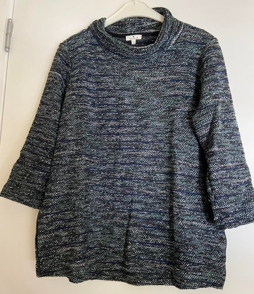 Col roulé - noir-vert-blanc, Taille 42/44 (L), Enlèvement ou Envoi, Noir, Tom Tailor