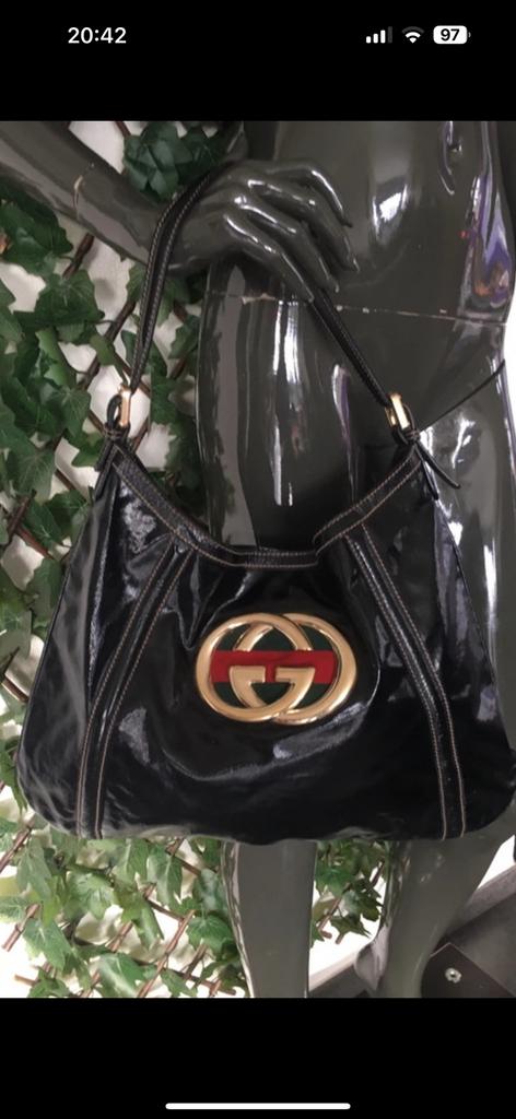 Sac vintage GUCCI Dialux Brittany, Handtassen en Accessoires, Tassen | Damestassen, Ophalen, Gebruikt, Overige kleuren, Handtas