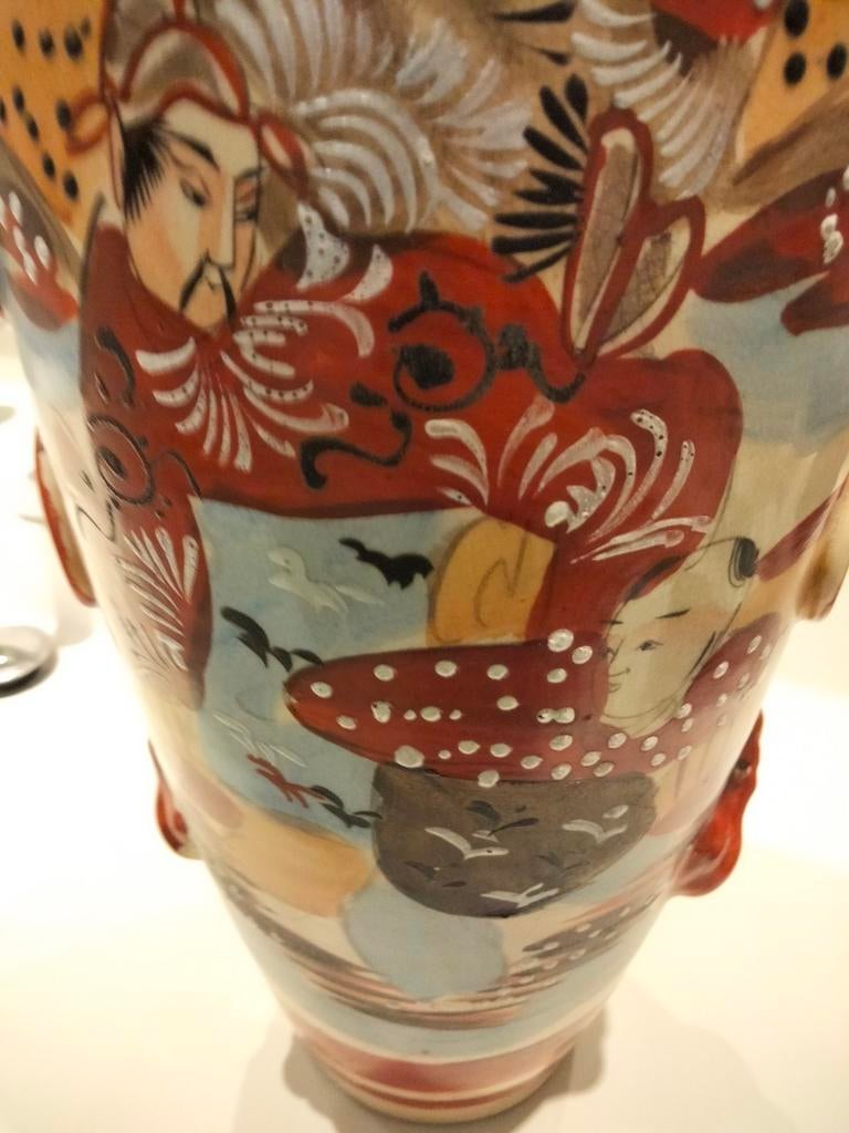 Chinese vaas.gesigneerd.Hoogte 41 cm., Antiek en Kunst, Ophalen