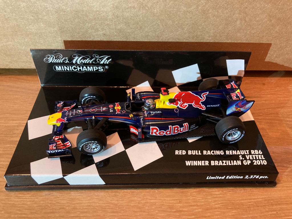 Sebastian Vettel 1:43 Winner Brazilian GP 2010 RB6 F1, Ophalen of Verzenden, Nieuw, Formule 1