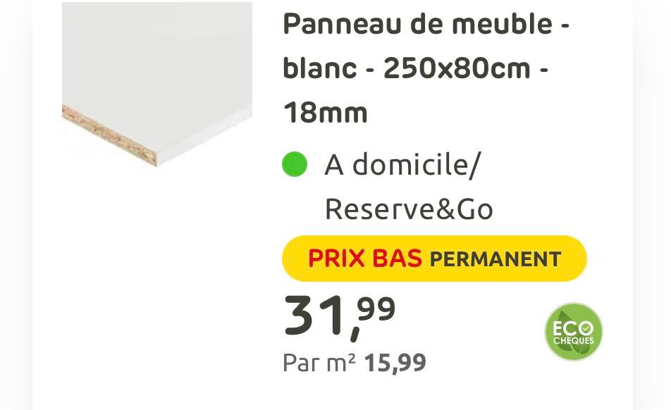 Panneau, Enlèvement, Comme neuf