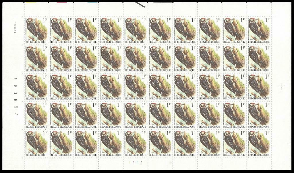 Postzegelvel 2349 Vogels Kleine bonte specht - André Buzin, Ophalen of Verzenden, Frankeerzegel, Postfris