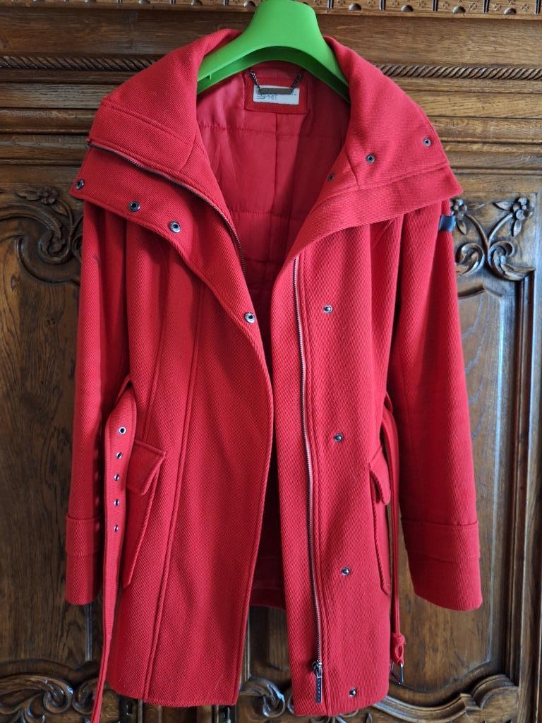 Winter Jas rood Esprit maat M, Zo goed als nieuw, Rood, Esprit, Ophalen