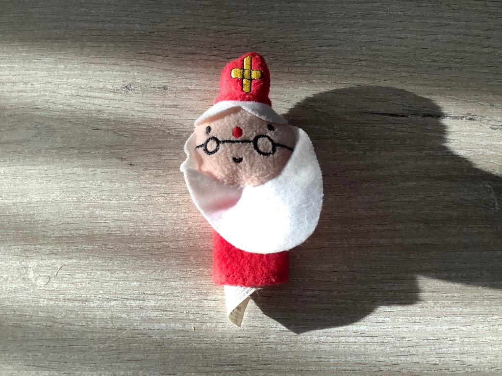 Sinterklaas vinger popje (11 cm), Ophalen of Verzenden, Zo goed als nieuw