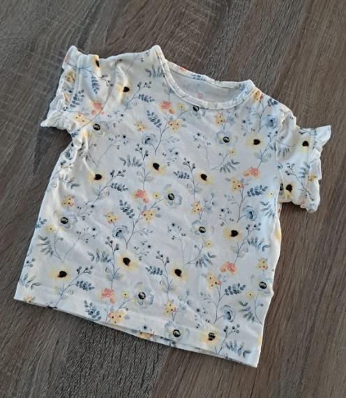 Cuddles&Smiles t-shirt met bloemetjes 62, Enlèvement ou Envoi, Comme neuf, Chemisette ou Manches longues, Fille