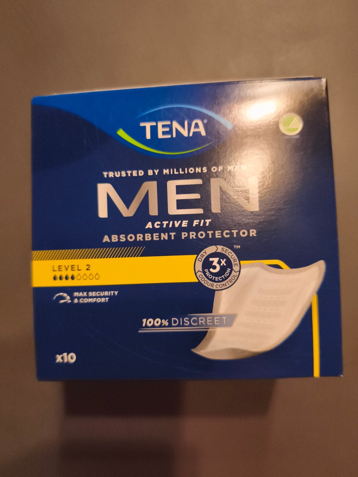 Tena men 100 procent discreet Active fit
100 procent discree, Enlèvement, Neuf