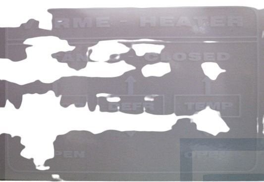 Volvo Sticker bediening verwarming P1800 transparant Engelse, Enlèvement ou Envoi, Neuf, Volvo
