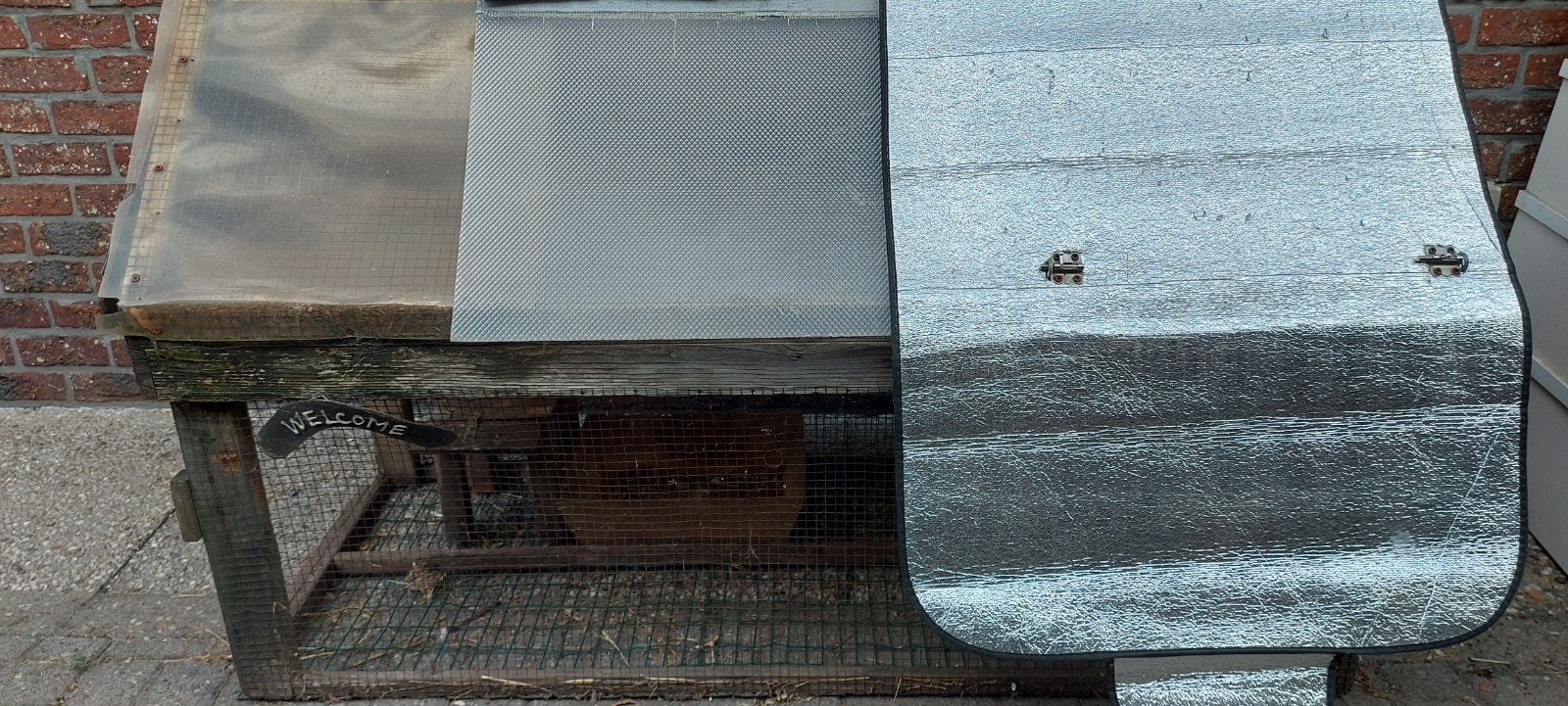 Clapier à lapins gratuit 160 x 70 x 95 cm, Animaux & Accessoires, 90 cm ou plus, Niche, Cobaye, Enlèvement